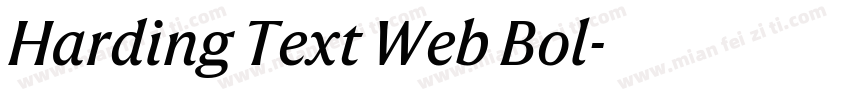 Harding Text Web Bol字体转换